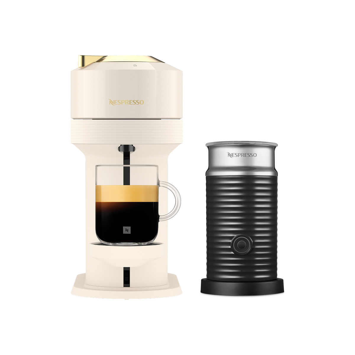 Vertuo Next Full White & Gold Bundle