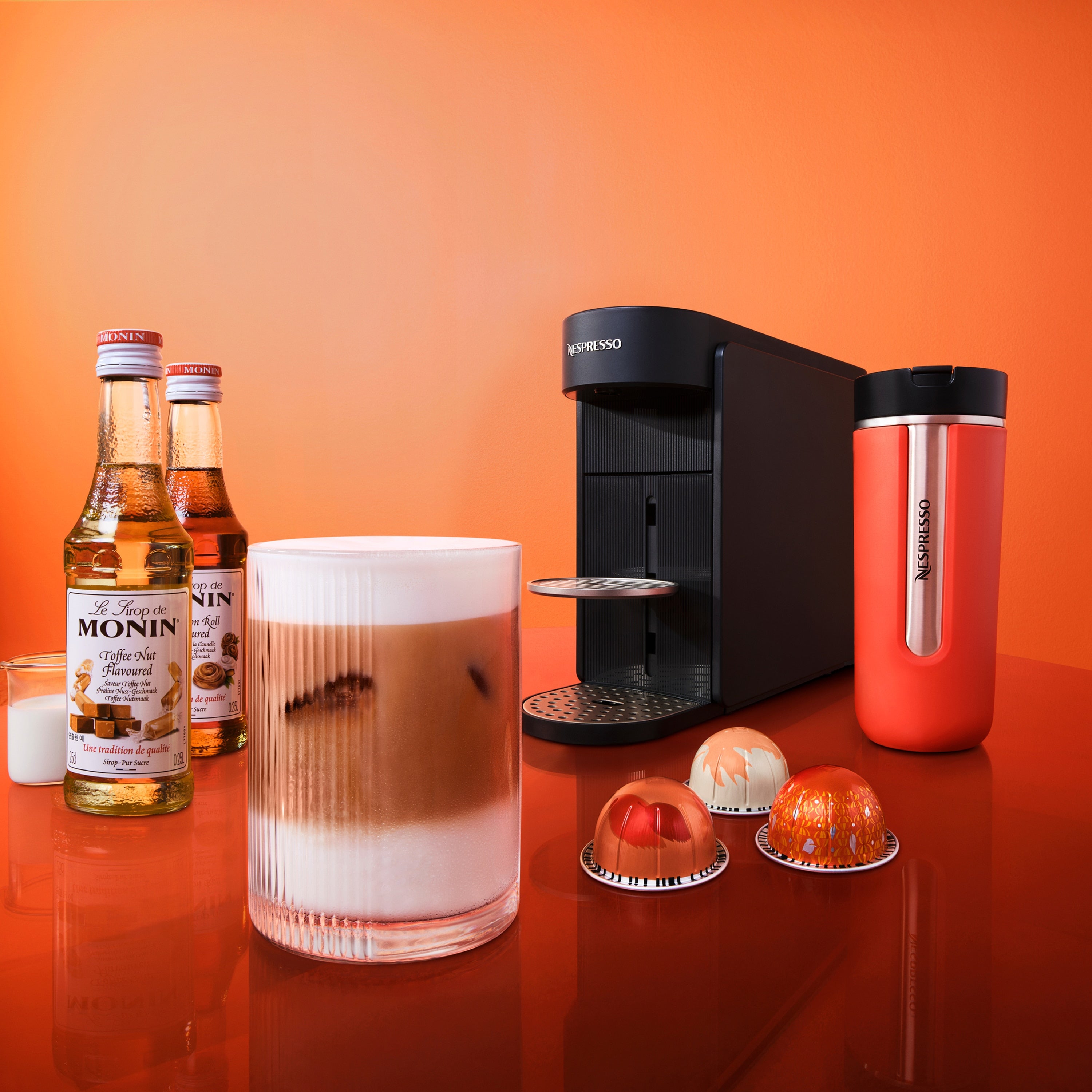 Nespresso coffee machine and seasonal coffee ritual