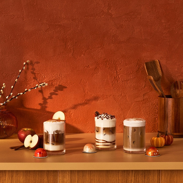 Seasonal coffee recipes and capsules